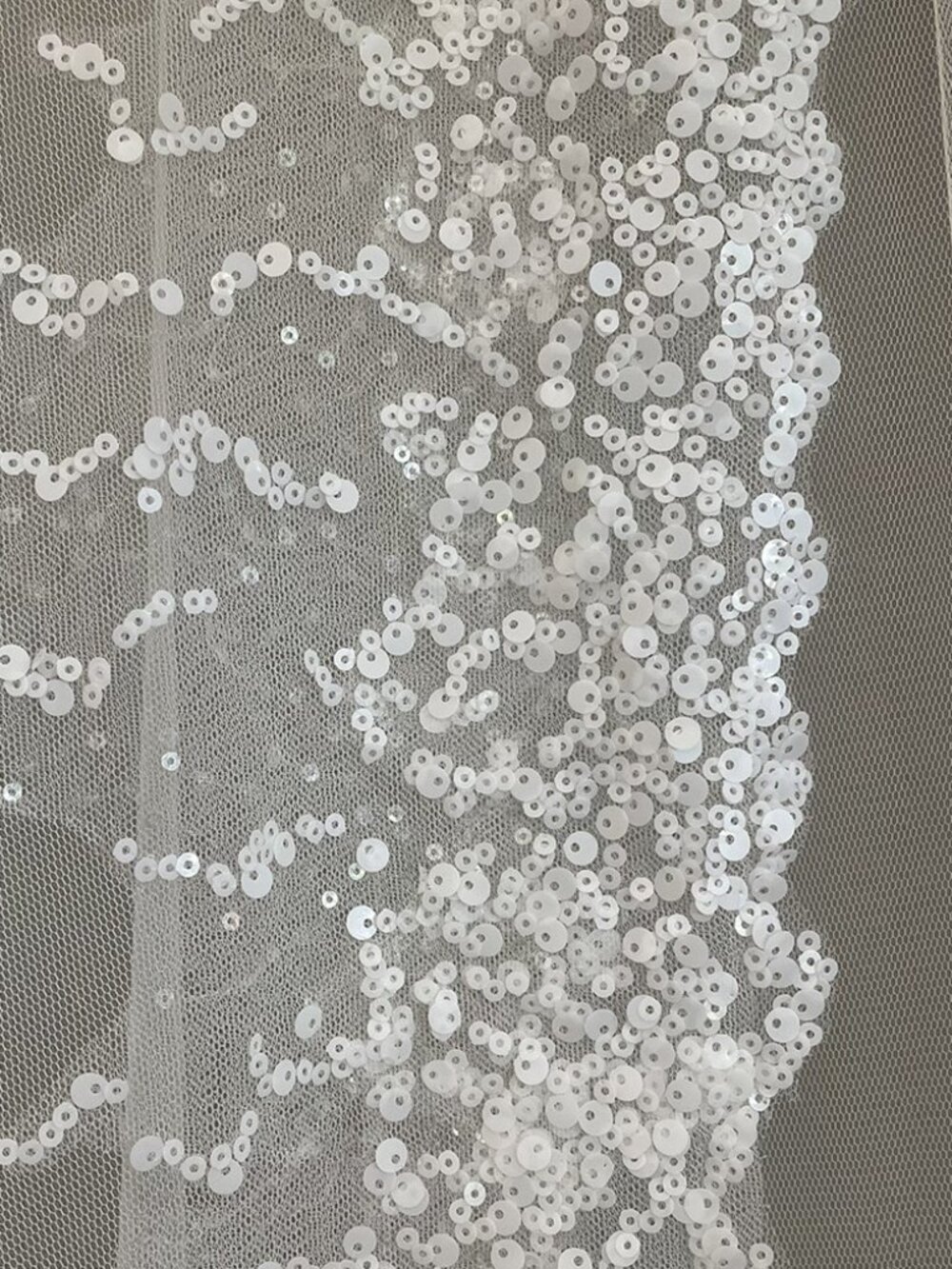 Savannah Miller VREELAND Sequin Bridal Cape | Wedding Dress Topper Ivory | Small - Picture 11 of 11
